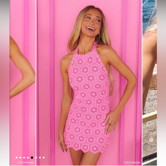 Show Me Your MuMu Dresses & Skirts - Show Me Your Mumu x Barbie Happy Halter Mini Dress